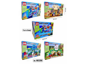 Конструктор "Minecraft" 4 в 1, LB1299, 304+ деталей, 4 види, 34×24 см (4 шт.)