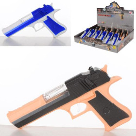 Пистолет 0225-36 (108шт) 15см, звук,12шт(2цвета) в дисплее
