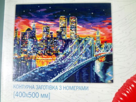 01-10U Картина за номерами, пензлик+фарби 40*50см Данко Тойс