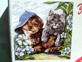 02-04 Картина по номерам, кисточка+краски 40*40см Данко Тойс