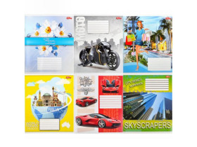 Зошит Мрії тв,кольоровий 24арк Клітка (16шт/320)