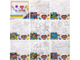 Креативна творчість "Розмальовка за номерами "Coloring by numbers" 31см*31см ДТ-ОО-09417