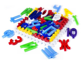 Вивчай українські літери та складай слова 115, Набір дитячий (4шт) Бамсик