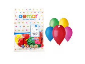 Кульки повітр.Мет.АСОРТІ GM90 (#082) 10*26 (100шт) 3*1