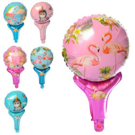 Кулі повітряні фольговані MK 2573, мікс, 10 дюймів, 43 см (50 шт.)