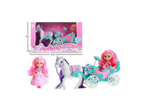 Карета RR 015 (24) лялька 15 см, карета, поні, рухомі елементи, в кор-ці