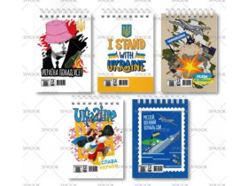 "А" Блокнот А7, 72арк. пружина зверху Л7-72 (36шт)