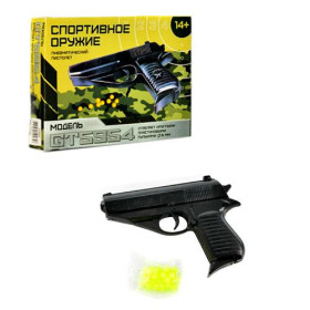 Пистолет ES301-236 (192шт) на пульках, 14-10см, в кор-ке, 16-12-3см