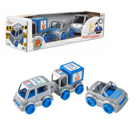 Набір авто Kids cars поліцейська 39548 (32шт) Tigres, 3 машинки