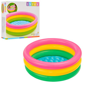 Басейн 58924 (6шт) Веселка, 86*25см,51л,від 1 до 3років