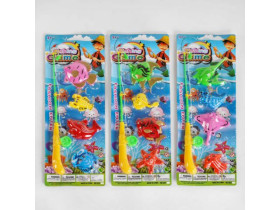 Риболовля 831 (432/2) 3 види магнітна 4 рибки на листі