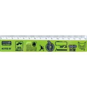 Линейка Kite пластиковая, 15см Fox Rules K24-090-4