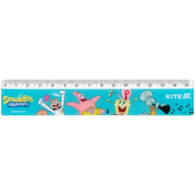 Линейка Kite пластиковая, 15см SpongeBob SquarePants SB25-090