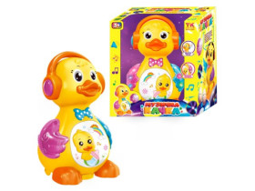 Музична качка 48510 / 0619 (40/2) "TK Group",УКР світло, звук, несе яйця, в кор-ці