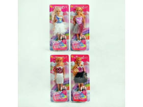 Лялька "Defa" 8434 (48) 4 види, паєтки змінюють колір, на листі