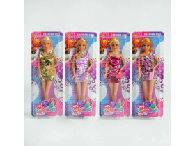 Лялька "Defa" 8435 (48) 4 види, двосторонні паєтки, на листі