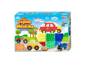 Термомозаїка 40057 (24/2) "Транспорт", 3D-фігурки, 4000 намистин, 3 основи, в коробці