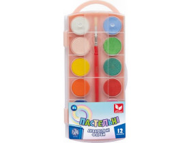 Фарба аквар.12кол.пастель 302122001 (26шт) Школярик