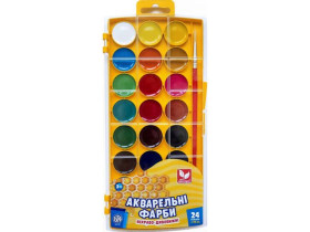 Фарба акварельна медова 24кол.302023001 (12шт) Школярик