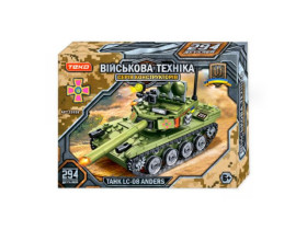 Конструктор “Військова техніка” 55938 (36) 294 деталі, танк “LC-08 Anders”