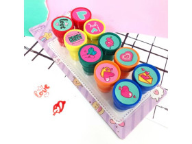 Штамп дитячий н-р 10шт Сердечка 68-5/2302 (12уп) 819009