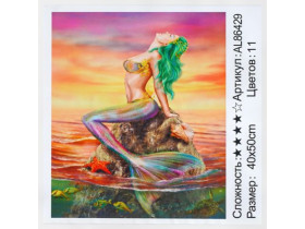 Алмазна мозаїка 86429, 40*50см Стрази різноі форми