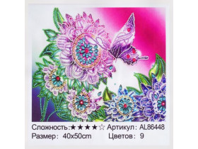 Алмазна мозаїка 86448, 40*50см Стрази різноі форми