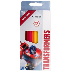 Карандаши цветные Kite, 12шт. Transformers TF21-051 (12шт)