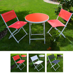 Стол и 2 стула в комплекте (стол d60*70см, стул ш46*d52*в80см) MH-2746 (1шт) Стол и 2 стула в комплекте (стол d60*70см, стул ш46*d52*в80см) MH-2746 (1шт)