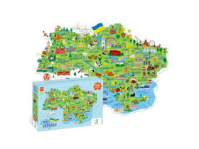 Пазл "Мапа України" 300267 (16) "DoDo" 100 елементів