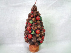 710281 Свеча "Новогоднее дерево" 14см