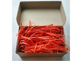 Наповнювач для декору стружка червона 50гр