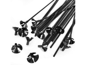 Палички для куль, чорні, 30 см (100 шт.)