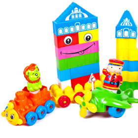 02-304 Набор конструктора, 114дет., в пакете (4 шт/уп)