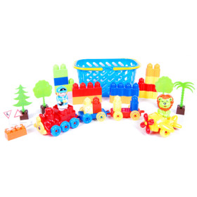 02-308 Набор конструктора, 38дет, в корзинке (6шт)