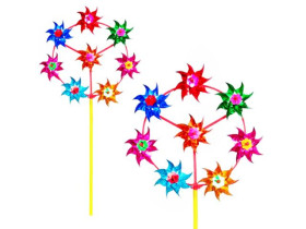 Ветрячок M 0797 (240шт) вертушка, в кульке