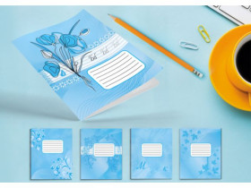 Зошит Leader 12арк.-ФОНОВА- коса лінія (25/700)