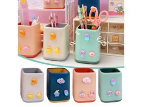 Стакан для ручок 8851 пластик 8,5*8,5см