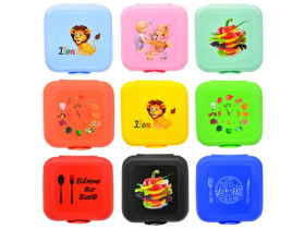 Ланч-бокс "Веселка" з малюнком, 0,7 л, БП-094, 147×146×55 мм