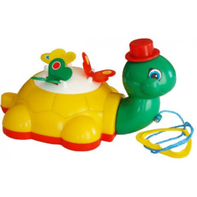 06-601 Каталка "Черепаха", с веревоч.(10шт)