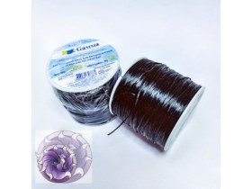 Резинка для бісеру 10 метрів чорна