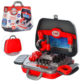 Набор инструментов 16805 (24шт) пила,молоток,отвертка,дрель,16предм,в чемодане,в кор-ке,29-23-10,5см