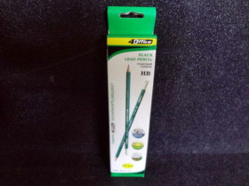 Олівці прості 4OFFICE з гумкою 4-110 (12/144/2880)