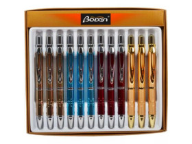 Ручка подарочная BAIXIN 2003 шариковая синяя (12шт)