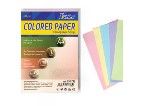 Папір кольоровий, пастель, A4/80 5кол.*20шт.100л.134782