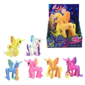 Лошадка SM70082 (48шт) LP, 20см, 6видов, в кор-ке