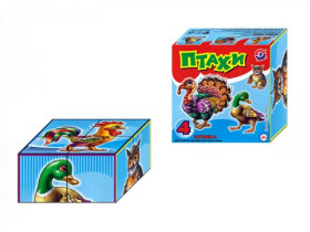 "4" Кубика "Птахи" (34шт) 1875