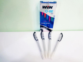 Ручка QBE, WIN гелевая, 0.6мм, черн.(12шт)