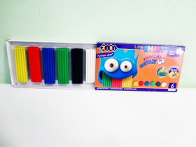 Пластилін ZIBI-6221 6кол.(120гр)