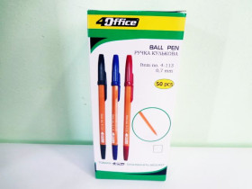 Ручка 4OFFICE 4-113 шар.чер.0,7мм (50/1000)